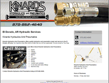 Tablet Screenshot of kinardshydraulics.com